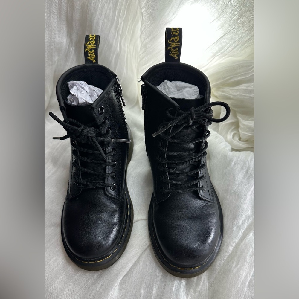 Dr. Martens Black Kids Boots